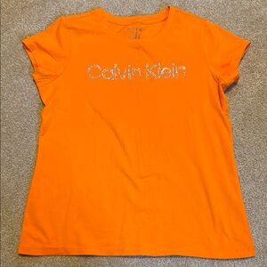 Calvin Klein Vibrant Orange Short Sleeve Tee
